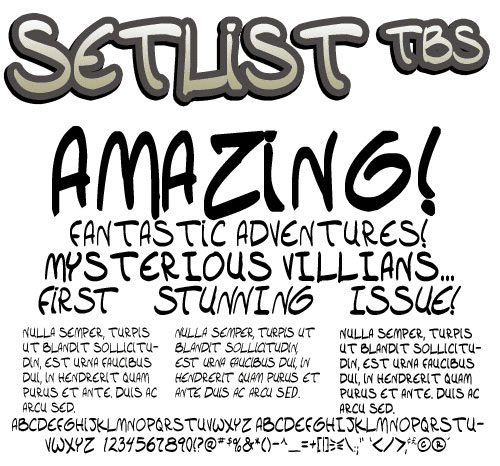 Setlist Tbs Font 1