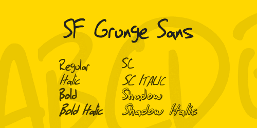Sf Grunge Sans Font