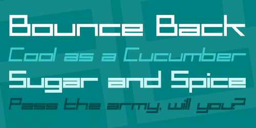 Sf Square Head Font 1