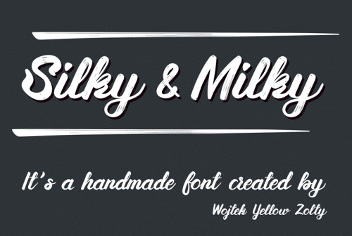 Silky--Milky-Font