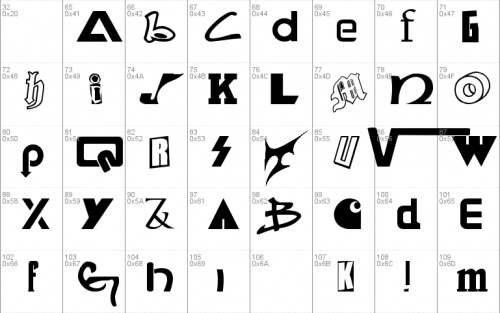 Skateboard Brands Font 1