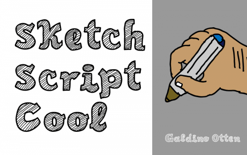 Sketch Script Cool Font