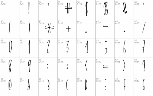 Skinny Serif Font 1