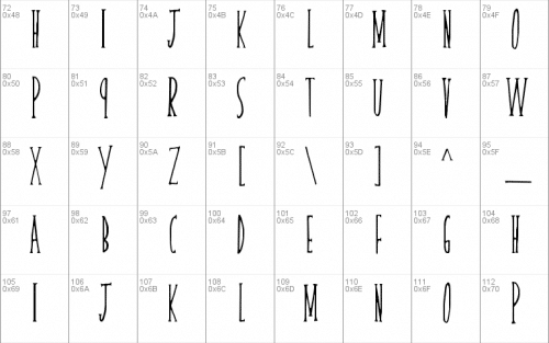 Skinny Serif Font 2