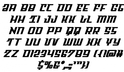 Sky Cab Straight Font 3