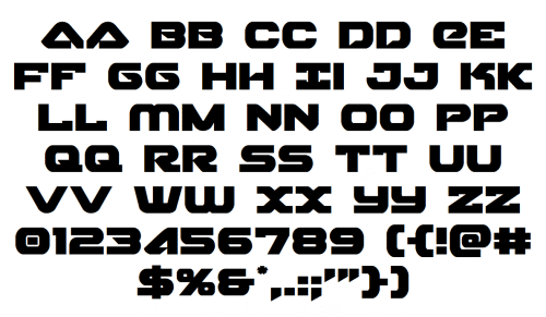 Skyhawk Game Font 1