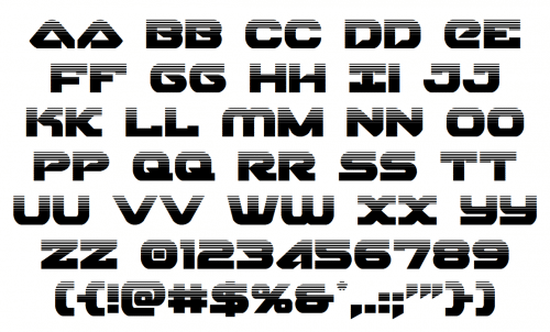 Skyhawk Game Font 3