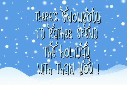 Snow Deer Font 5