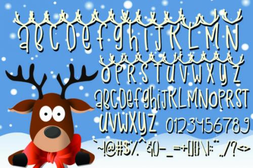 Snow Deer Font 6