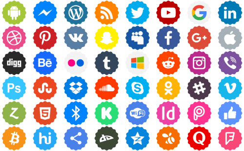 Social Networks Color Font 2