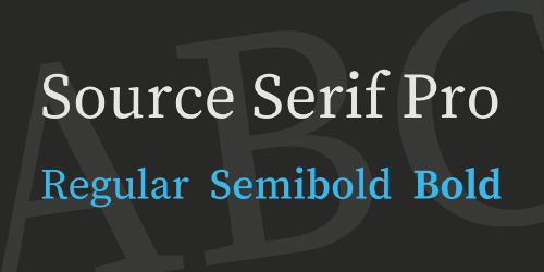Source Serif Pro Font