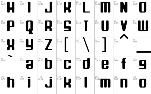 Spaceship Bullet Font 3