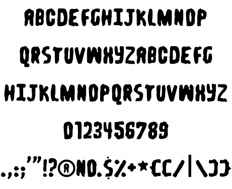 SpongeBob Meets the Strangler Font 3