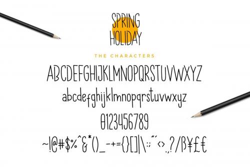 Spring Holiday Font 5