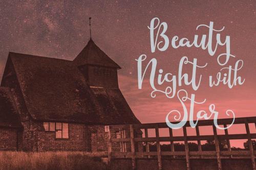 Starlight Script Style Font 8