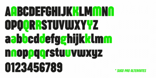 Sugo Pro Font Family 14