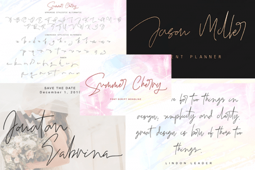 Summer Cherry Font