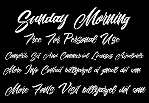 Sunday Morning Font