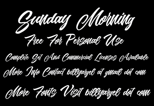 Sunday Morning Font 1