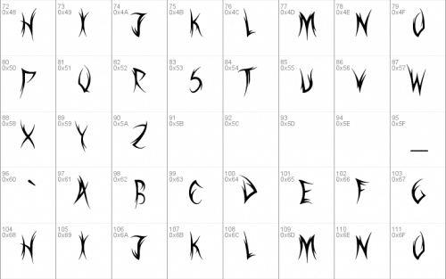 Sword Thrasher Font 2