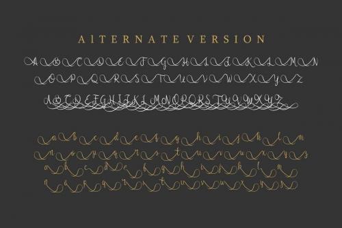 Syllia Calligraphy Font 6