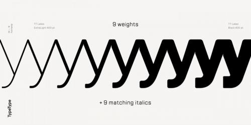 TT Lakes Font Family 9