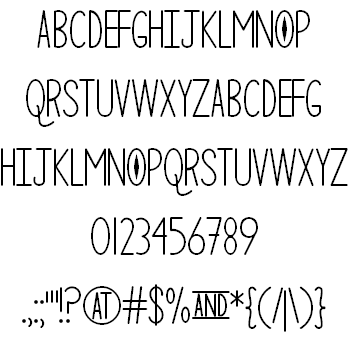 The Curious Cat Font 1