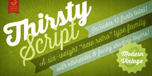 Thirsty Script Extrabold Font