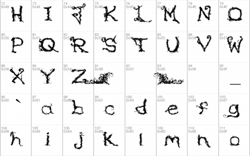 Upon The Overgrowth Font 2