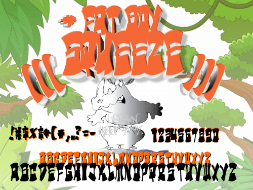 Urban Hook-Upz FAT BOY SQUEEZ Font 1