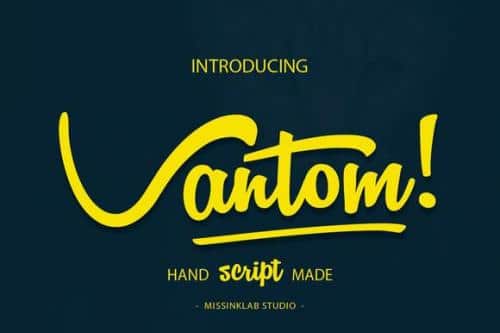 Vantom Stylistic Font