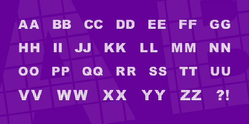 Vinyl Tile Font 3