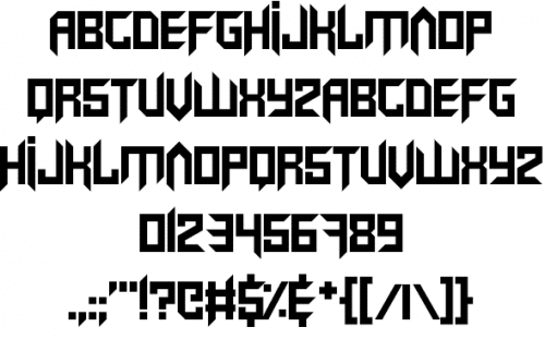 Virtual Rave Font 2