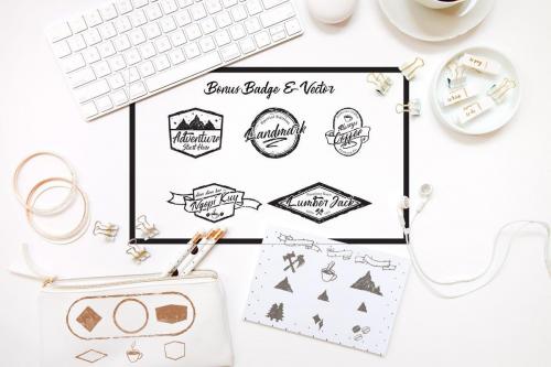 Washington ~ Rough Script Font 11