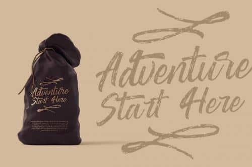 Washington ~ Rough Script Font 3