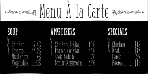 White Festive Font 1