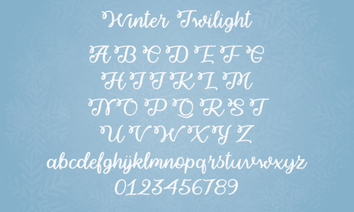 Winter Twilight Font 4