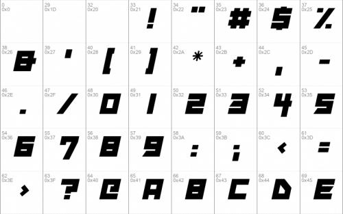 Xen Galaxy Font 1