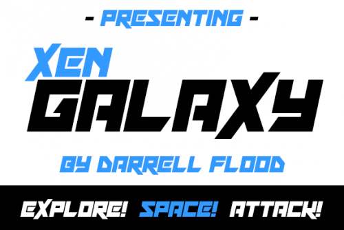 Xen Galaxy Font 3