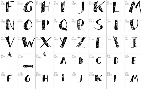 Zai Seagull Felt-Tip Pen Font 2