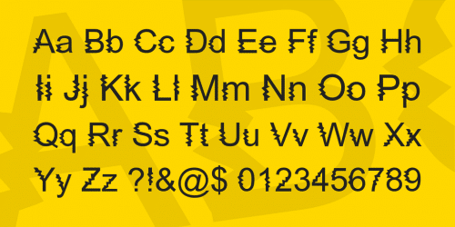 Zing Diddly Doo Zapped Font 4