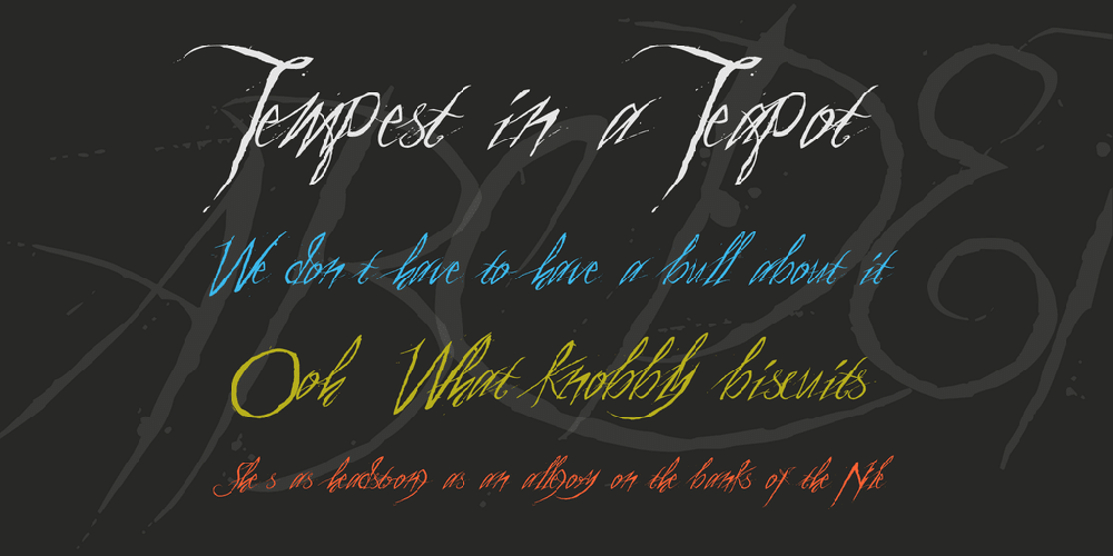 A Theme For Murder Font 1