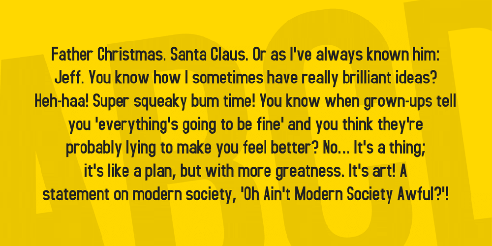 Accidental Presidency Font 2