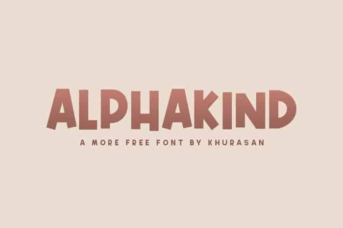 Alphakind Display Font