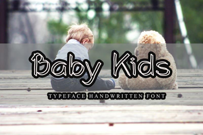 Baby Kids Script Font