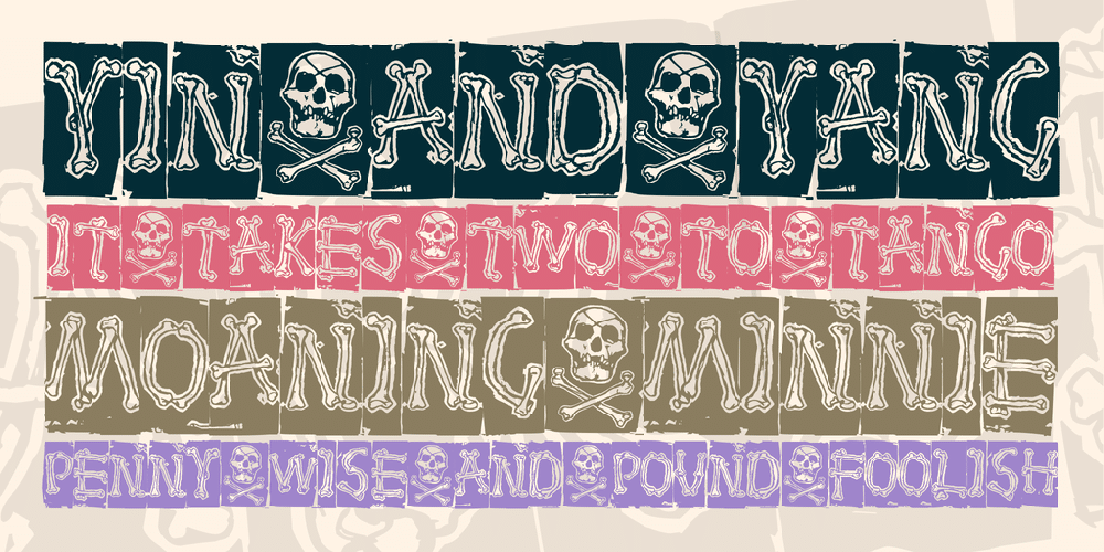 Bones Font 1
