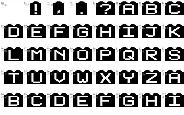 Building Block Font