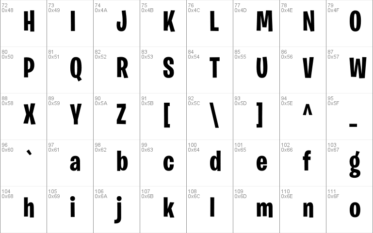 Burbank Big Bondensed Font 2