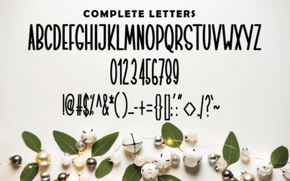 Christmas Gift Display Font 3
