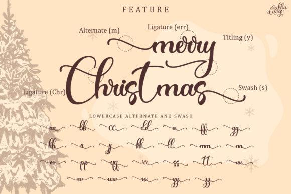 Christmas History Calligraphy Font 9